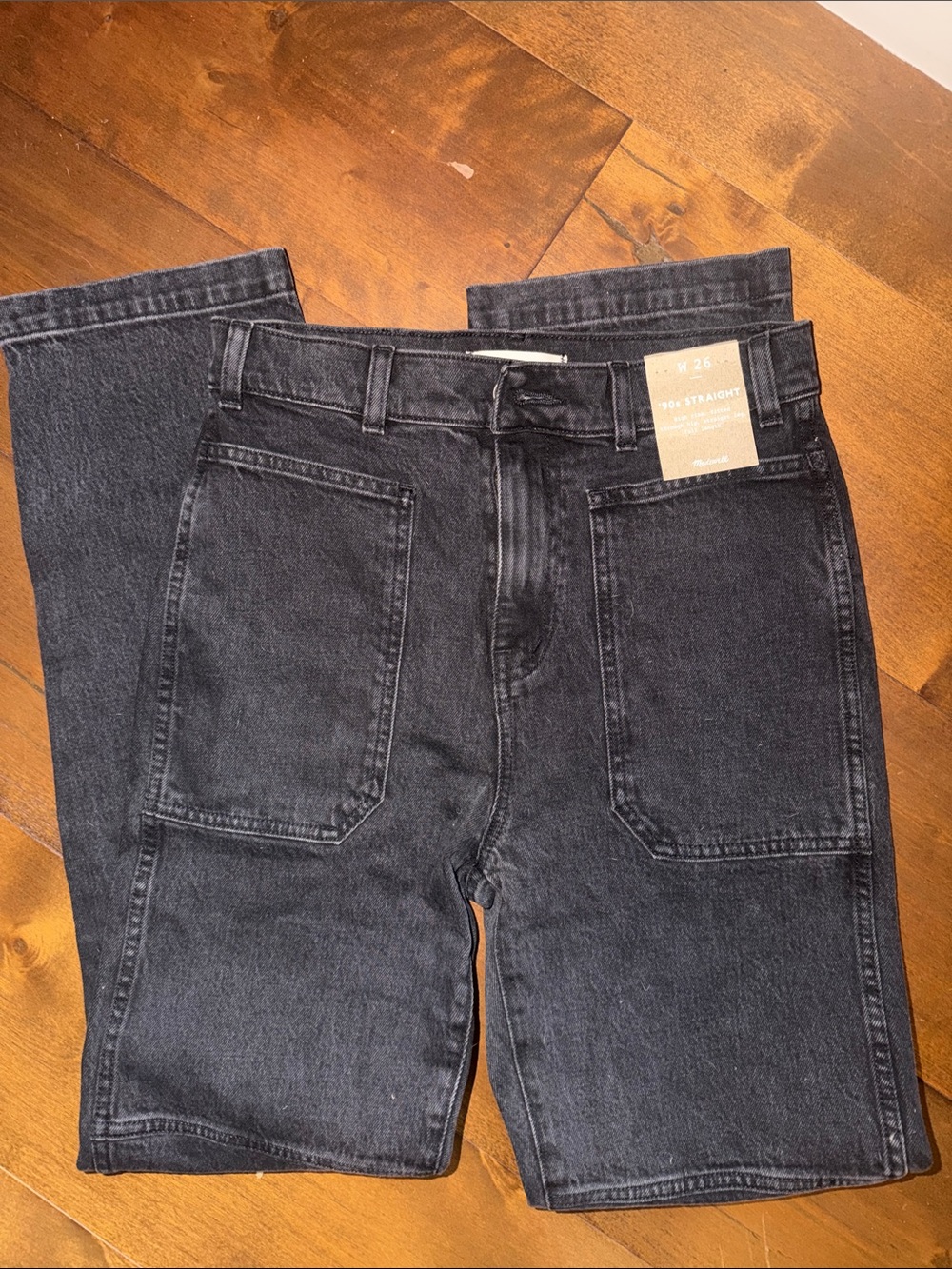 NWT Madewell 90’s straight jeans